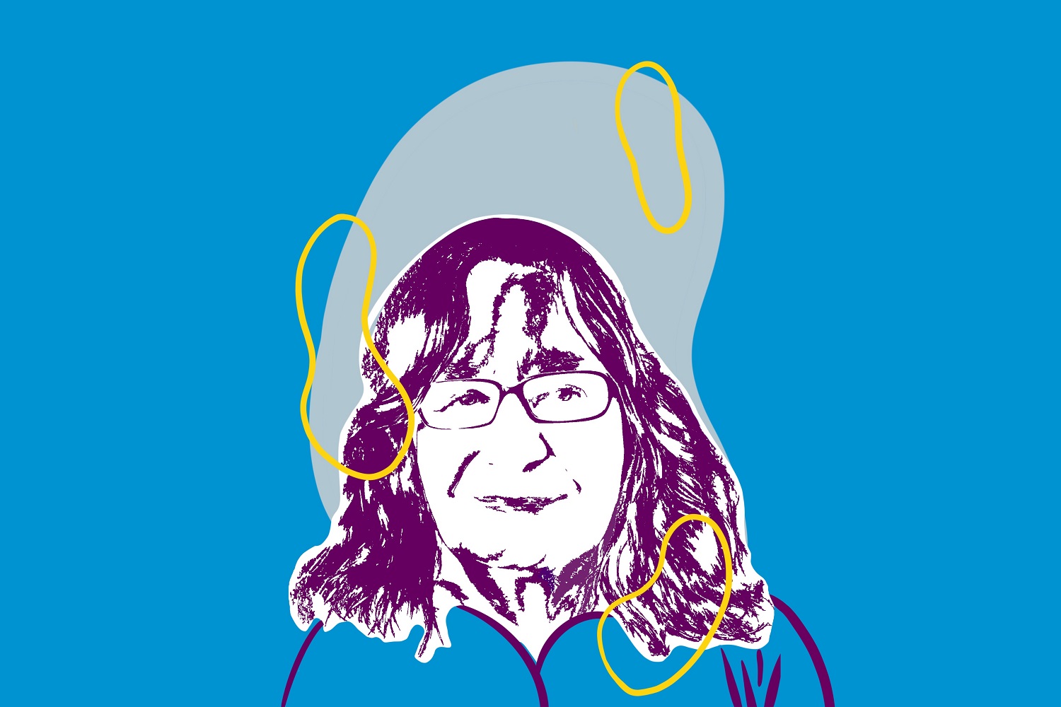 Tekening van Dity de Voogd, redactieoverleg