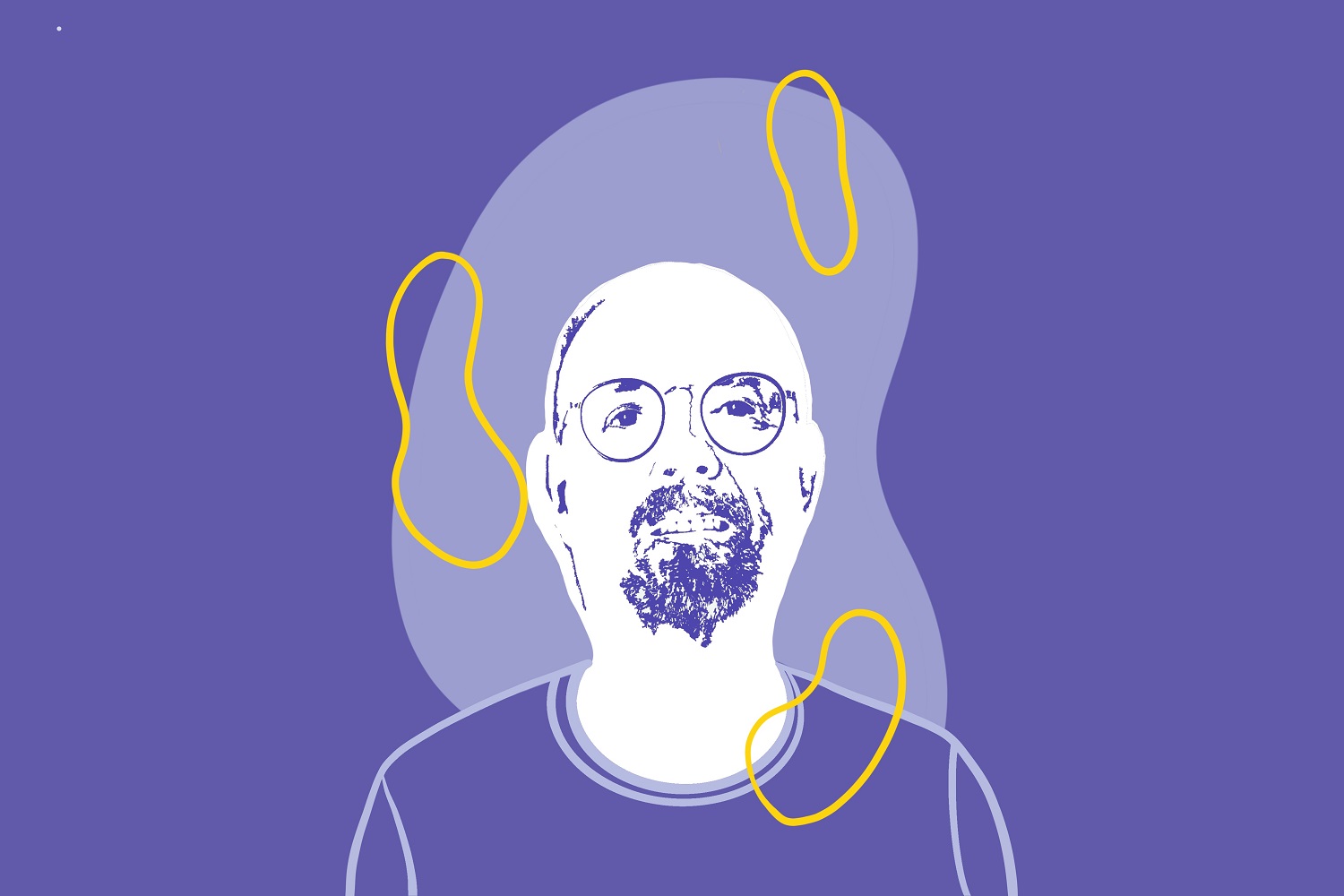 Tekening van Theo Wilms, redactieoverleg